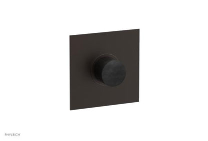 Phylrich - Basic II Mini Thermostatic Shower Trim Only Marble Handle Square Plate
