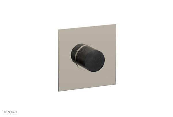Phylrich - Basic II Mini Thermostatic Shower Trim Only Marble Handle Square Plate