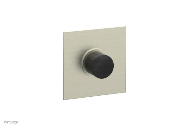 Phylrich - Basic II Mini Thermostatic Shower Trim Only Marble Handle Square Plate
