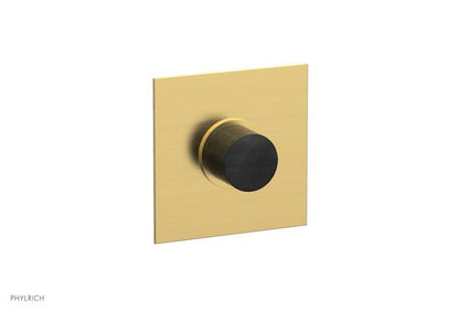 Phylrich - Basic II Mini Thermostatic Shower Trim Only Marble Handle Square Plate