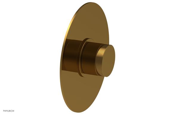 Phylrich - Basic II Round Shower Plate & Knurled Handle Trim Only