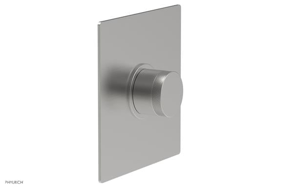 Phylrich - Basic II Square Shower Plate & Knurled Handle Trim Only