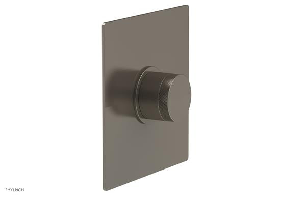 Phylrich - Basic II Square Shower Plate & Knurled Handle Trim Only