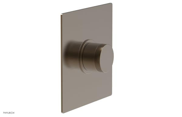 Phylrich - Basic II Square Shower Plate & Knurled Handle Trim Only