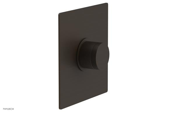Phylrich - Basic II Square Shower Plate & Knurled Handle Trim Only