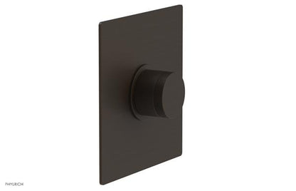 Phylrich - Basic II Square Shower Plate & Knurled Handle Trim Only
