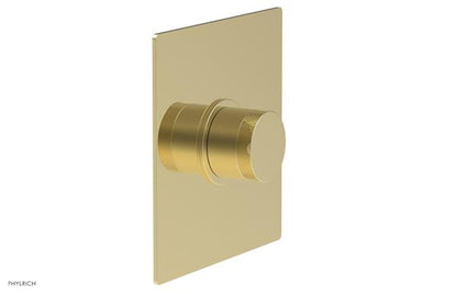 Phylrich - Basic II Square Shower Plate & Knurled Handle Trim Only