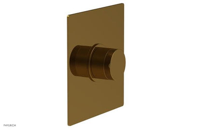 Phylrich - Basic II Square Shower Plate & Knurled Handle Trim Only