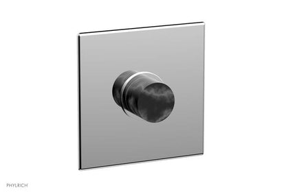 Phylrich - Basic II Square Shower Plate & Marble Handle Trim Only