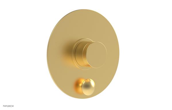 Phylrich - Basic II Pressure Balance Round Shower Plate w/ Diverter & Knurled Handle Trim Only