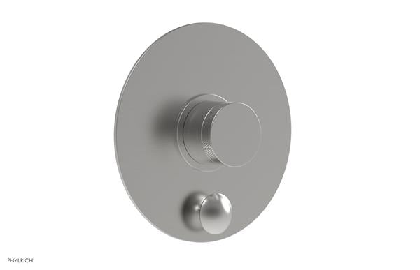 Phylrich - Basic II Pressure Balance Round Shower Plate w/ Diverter & Knurled Handle Trim Only