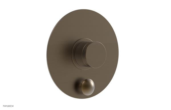 Phylrich - Basic II Pressure Balance Round Shower Plate w/ Diverter & Knurled Handle Trim Only