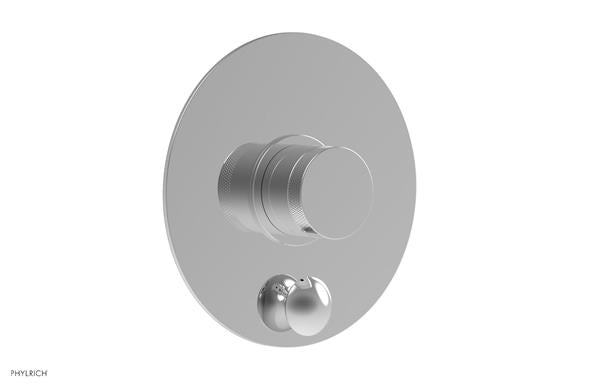 Phylrich - Basic II Pressure Balance Round Shower Plate w/ Diverter & Knurled Handle Trim Only