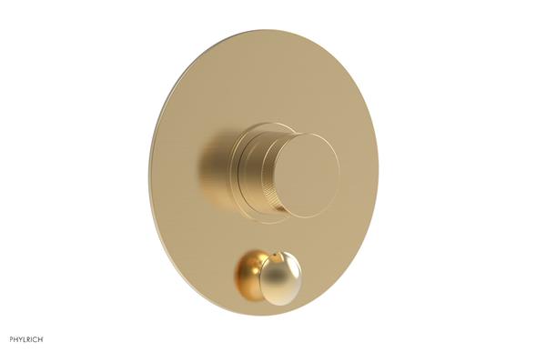 Phylrich - Basic II Pressure Balance Round Shower Plate w/ Diverter & Knurled Handle Trim Only