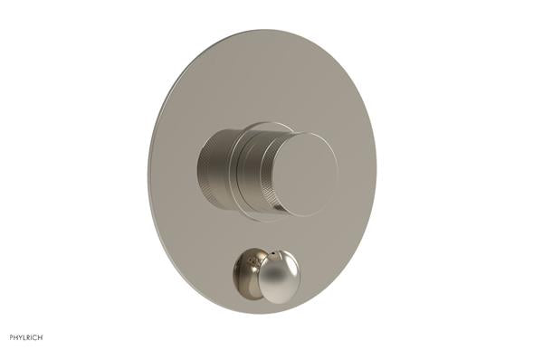 Phylrich - Basic II Pressure Balance Round Shower Plate w/ Diverter & Knurled Handle Trim Only