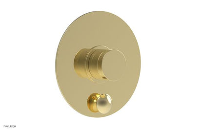 Phylrich - Basic II Pressure Balance Round Shower Plate w/ Diverter & Knurled Handle Trim Only
