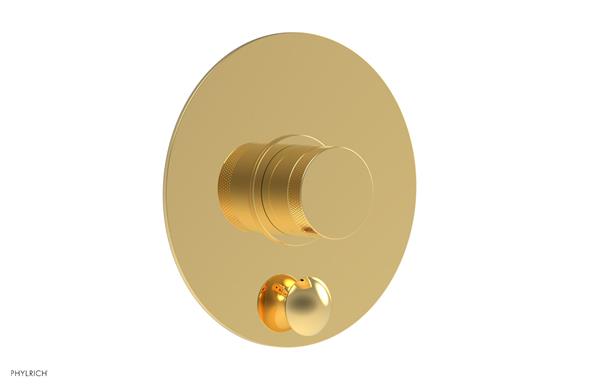 Phylrich - Basic II Pressure Balance Round Shower Plate w/ Diverter & Knurled Handle Trim Only