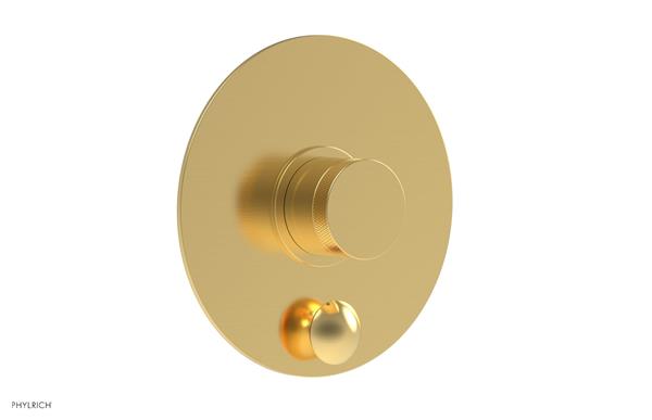 Phylrich - Basic II Pressure Balance Round Shower Plate w/ Diverter & Knurled Handle Trim Only