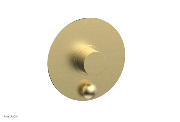Phylrich - Basic II Pressure Balance Round Shower Plate w/ Diverter & Smooth Handle Trim Only