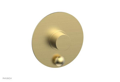 Phylrich - Basic II Pressure Balance Round Shower Plate w/ Diverter & Smooth Handle Trim Only