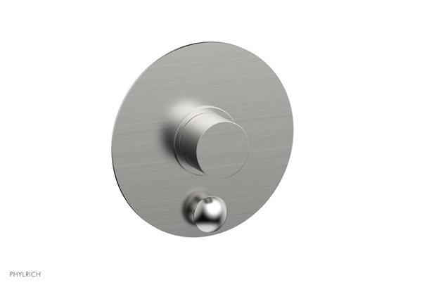 Phylrich - Basic II Pressure Balance Round Shower Plate w/ Diverter & Smooth Handle Trim Only