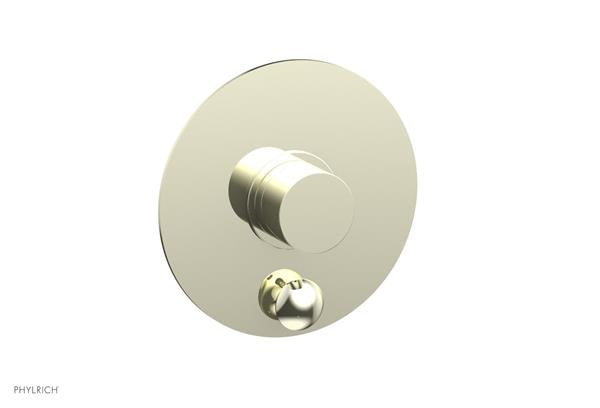 Phylrich - Basic II Pressure Balance Round Shower Plate w/ Diverter & Smooth Handle Trim Only