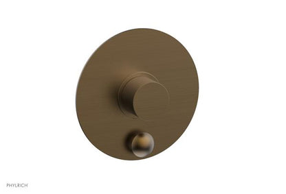 Phylrich - Basic II Pressure Balance Round Shower Plate w/ Diverter & Smooth Handle Trim Only