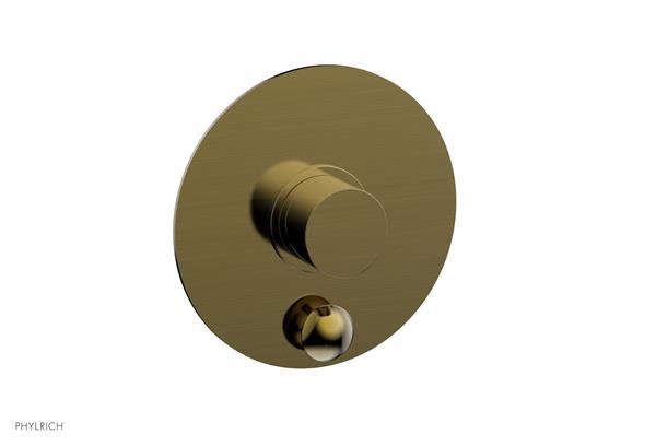 Phylrich - Basic II Pressure Balance Round Shower Plate w/ Diverter & Smooth Handle Trim Only