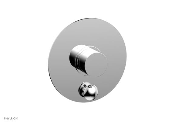Phylrich - Basic II Pressure Balance Round Shower Plate w/ Diverter & Smooth Handle Trim Only