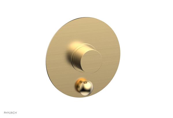 Phylrich - Basic II Pressure Balance Round Shower Plate w/ Diverter & Smooth Handle Trim Only