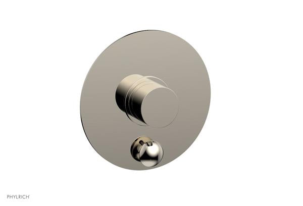 Phylrich - Basic II Pressure Balance Round Shower Plate w/ Diverter & Smooth Handle Trim Only