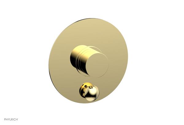 Phylrich - Basic II Pressure Balance Round Shower Plate w/ Diverter & Smooth Handle Trim Only