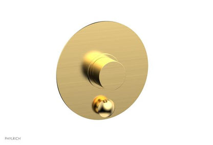 Phylrich - Basic II Pressure Balance Round Shower Plate w/ Diverter & Smooth Handle Trim Only
