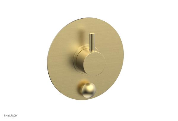 Phylrich - Basic II Pressure Balance Round Shower Plate w/ Diverter & Lever Handle Trim Only