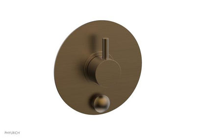 Phylrich - Basic II Pressure Balance Round Shower Plate w/ Diverter & Lever Handle Trim Only