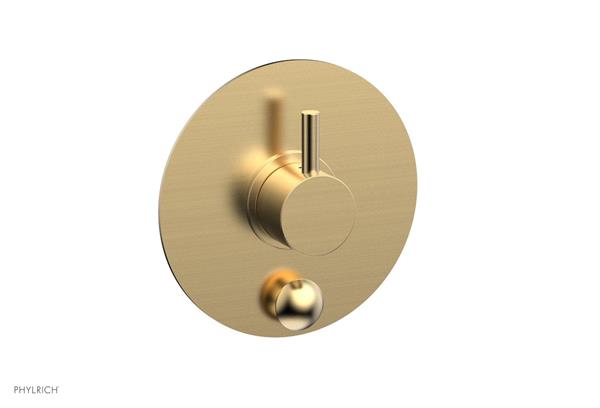 Phylrich - Basic II Pressure Balance Round Shower Plate w/ Diverter & Lever Handle Trim Only