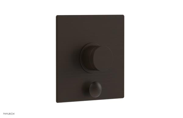 Phylrich - Basic II Pressure Balance Square Shower Plate w/ Diverter & Knurled Handle Trim Only