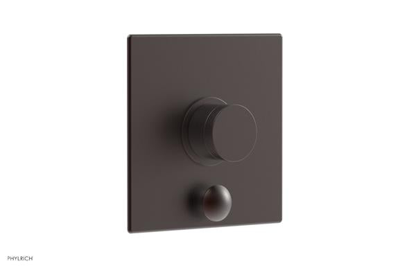 Phylrich - Basic II Pressure Balance Square Shower Plate w/ Diverter & Knurled Handle Trim Only