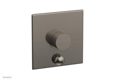 Phylrich - Basic II Pressure Balance Square Shower Plate w/ Diverter & Smooth Handle Trim Only