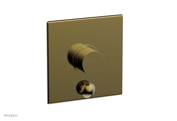 Phylrich - Basic II Pressure Balance Square Shower Plate w/ Diverter & Smooth Handle Trim Only