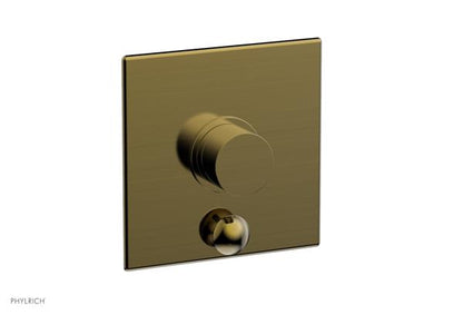 Phylrich - Basic II Pressure Balance Square Shower Plate w/ Diverter & Smooth Handle Trim Only