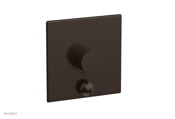 Phylrich - Basic II Pressure Balance Square Shower Plate w/ Diverter & Smooth Handle Trim Only