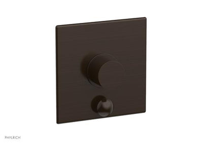 Phylrich - Basic II Pressure Balance Square Shower Plate w/ Diverter & Smooth Handle Trim Only