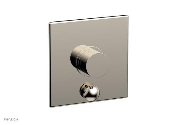 Phylrich - Basic II Pressure Balance Square Shower Plate w/ Diverter & Smooth Handle Trim Only
