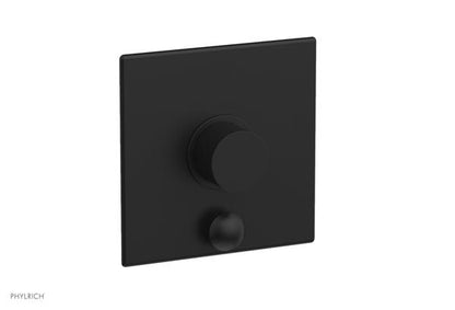 Phylrich - Basic II Pressure Balance Square Shower Plate w/ Diverter & Smooth Handle Trim Only