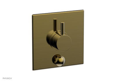 Phylrich - Basic II Pressure Balance Square Shower Plate w/ Diverter & Lever Handle Trim Only