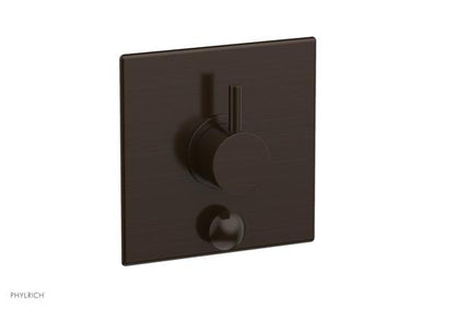 Phylrich - Basic II Pressure Balance Square Shower Plate w/ Diverter & Lever Handle Trim Only