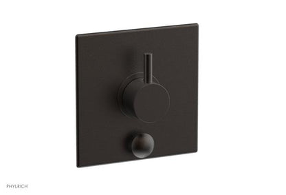 Phylrich - Basic II Pressure Balance Square Shower Plate w/ Diverter & Lever Handle Trim Only