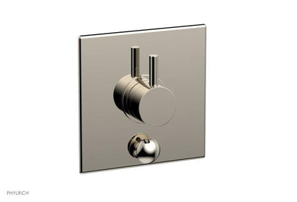 Phylrich - Basic II Pressure Balance Square Shower Plate w/ Diverter & Lever Handle Trim Only