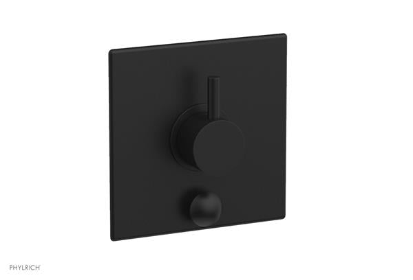 Phylrich - Basic II Pressure Balance Square Shower Plate w/ Diverter & Lever Handle Trim Only